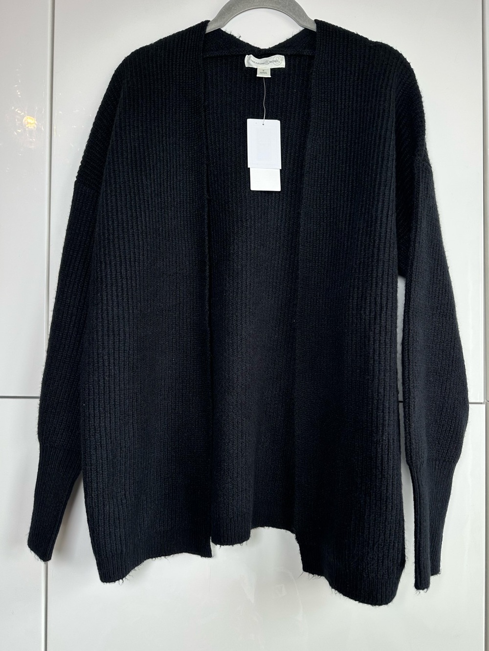 Treasure & Bond Black Cardigan Size Small NWT